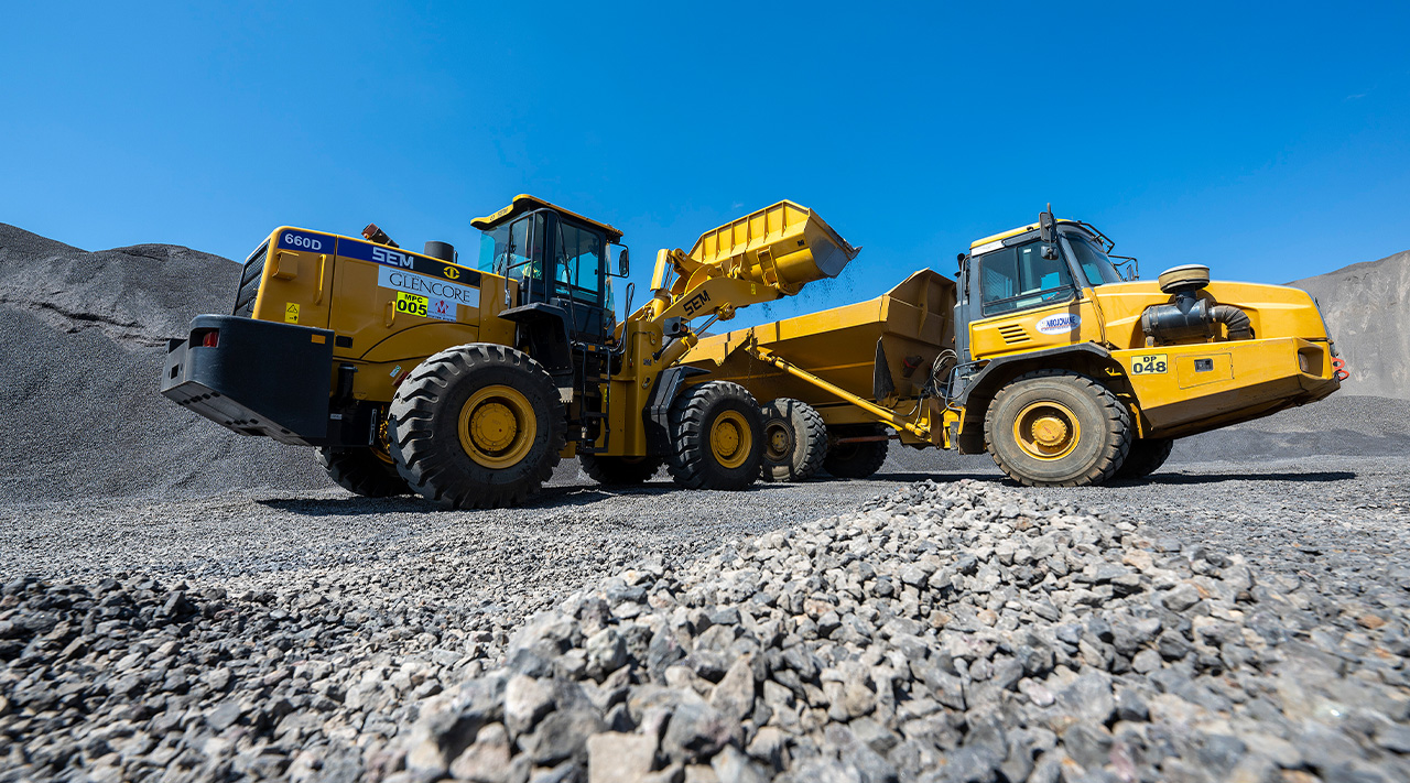 Glencore Ferroalloys empowers local SMME with front-end loader machine